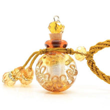 Load image into Gallery viewer, Glass Flask Shaped Cremation Urn Necklace