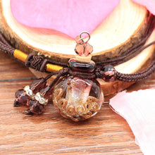 Load image into Gallery viewer, Glass Flask Shaped Cremation Urn Necklace