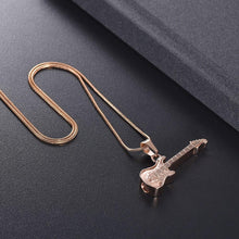 Load image into Gallery viewer, Electric Guitar Cremation Urn Necklace
