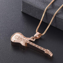 Load image into Gallery viewer, Electric Guitar Cremation Urn Necklace