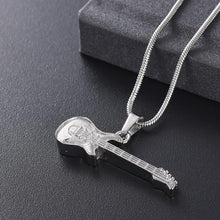 Load image into Gallery viewer, Electric Guitar Cremation Urn Necklace