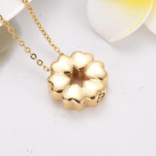 Load image into Gallery viewer, Heart Flower Cremation Urn Necklace