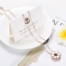 Load image into Gallery viewer, Heart Flower Cremation Urn Necklace