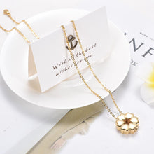 Load image into Gallery viewer, Heart Flower Cremation Urn Necklace