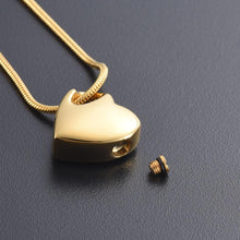Load image into Gallery viewer, Heart Shaped Cremation Urn Necklace