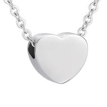 Load image into Gallery viewer, Heart Shaped Cremation Urn Necklace