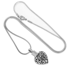 Load image into Gallery viewer, Heart Shaped Cremation Urn Necklace