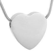 Load image into Gallery viewer, Heart Shaped Cremation Urn Necklace