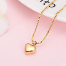 Load image into Gallery viewer, Small Heart Shaped Cremation Urn Necklace