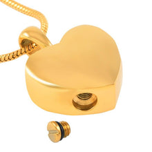 Load image into Gallery viewer, Heart Shaped Cremation Urn Necklace