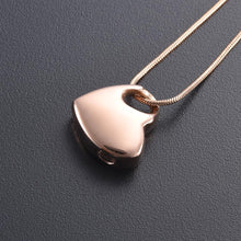 Load image into Gallery viewer, Heart Shaped Cremation Urn Necklace