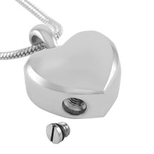 Load image into Gallery viewer, Heart Shaped Cremation Urn Necklace