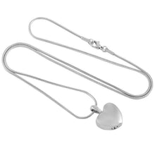 Load image into Gallery viewer, Heart Shaped Cremation Urn Necklace