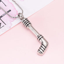 Load image into Gallery viewer, Hockey Stick Cremation Urn Necklace