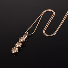 Load image into Gallery viewer, Infinity Gemstone Cremation Urn Necklace With Rhinestones