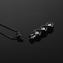 Load image into Gallery viewer, Infinity Gemstone Cremation Urn Necklace With Rhinestones