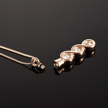Load image into Gallery viewer, Infinity Gemstone Cremation Urn Necklace With Rhinestones