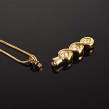 Load image into Gallery viewer, Infinity Gemstone Cremation Urn Necklace With Rhinestones