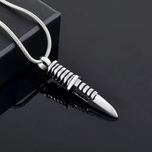 Load image into Gallery viewer, Knife Blade Shaped Cremation Urn Necklace