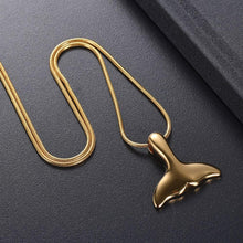 Load image into Gallery viewer, Mermaid Tail Cremation Urn Necklace