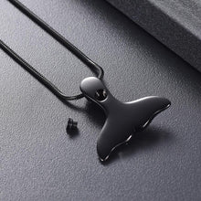 Load image into Gallery viewer, Mermaid Tail Cremation Urn Necklace