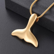 Load image into Gallery viewer, Mermaid Tail Cremation Urn Necklace