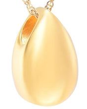 Load image into Gallery viewer, Modern Little Teardrop Cremation Urn Necklace