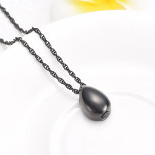 Load image into Gallery viewer, Modern Little Teardrop Cremation Urn Necklace