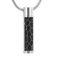 Load image into Gallery viewer, Modern Silver Cylinder Memorial Urn