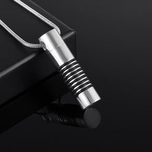 Load image into Gallery viewer, Modern Style Cylindrical Cremation Urn Necklace