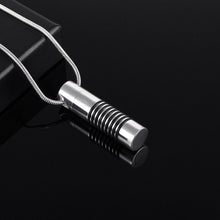 Load image into Gallery viewer, Modern Style Cylindrical Cremation Urn Necklace