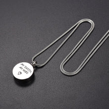 Load image into Gallery viewer, &quot;My Daddy, My Hero&quot; With Heart Engraved Urn Necklace