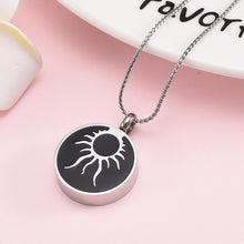 Load image into Gallery viewer, Shining Sun Cremation Urn Necklace
