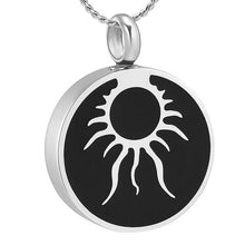 Load image into Gallery viewer, Shining Sun Cremation Urn Necklace