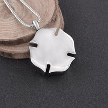 Load image into Gallery viewer, Silver Fire Department Firefighter Symbol Cremation Urn Necklace