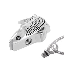 Load image into Gallery viewer, Silver Fish Shaped Cremation Urn Necklace