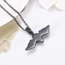 Load image into Gallery viewer, Skull With Wings Cremation Urn Necklace