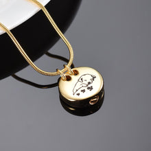 Load image into Gallery viewer, Sleeping Dog Cremation Urn Necklace
