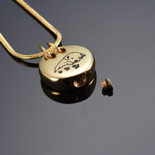 Load image into Gallery viewer, Sleeping Dog Cremation Urn Necklace