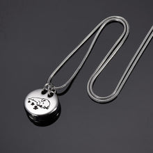 Load image into Gallery viewer, Sleeping Dog Cremation Urn Necklace