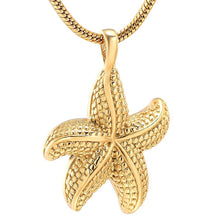 Load image into Gallery viewer, Starfish Shaped Cremation Urn Necklace