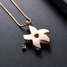 Load image into Gallery viewer, Starfish Shaped Cremation Urn Necklace