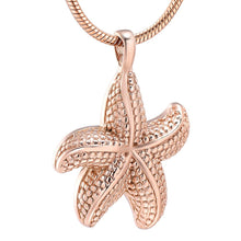 Load image into Gallery viewer, Starfish Shaped Cremation Urn Necklace