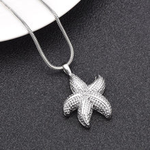 Load image into Gallery viewer, Starfish Shaped Cremation Urn Necklace