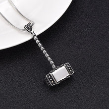Load image into Gallery viewer, Thor's Hammer Cremation Urn Necklace