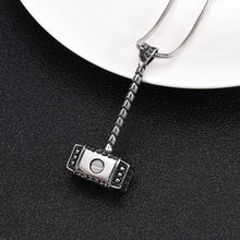 Load image into Gallery viewer, Thor's Hammer Cremation Urn Necklace