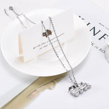 Load image into Gallery viewer, Train Shaped Cremation Urn Necklace