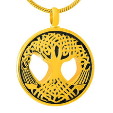 Load image into Gallery viewer, Tree of Life Cremation Urn Necklace
