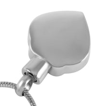 Load image into Gallery viewer, Vintage Heart Shaped Cremation Urn Necklaces With Rhinestone Gemstone