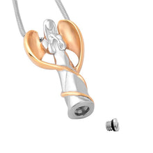 Load image into Gallery viewer, Winged Angel Cremation Urn Necklace
